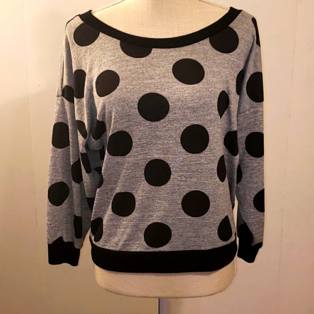 💚Almost famous polka dot shirt